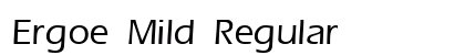 Ergoe Mild Regular Font Ergoe Mild Regular Font Preview