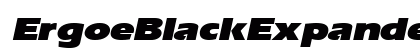 ErgoeBlackExpanded Italic font free download