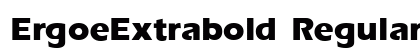 ErgoeExtrabold Regular font free download