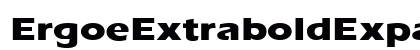 ErgoeExtraboldExpanded Regular font free download