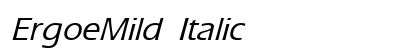 ErgoeMild Italic Preview