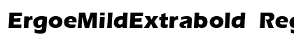 ErgoeMildExtrabold Regular Preview