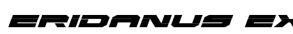 Eridanus Expanded Italic Expanded Italic Font Preview