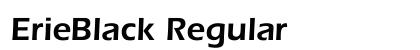 ErieBlack Regular Preview