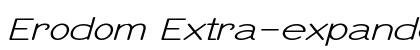Erodom Extra-expanded Italic Preview