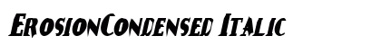ErosionCondensed Italic font free download