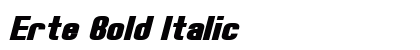 Erte Bold Italic font free download