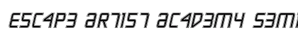 Escape Artist Academy Semi-Italic Semi-Italic preview