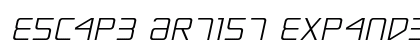 Escape Artist Expanded Semi-Italic Expanded Semi-Italic preview Escape Artist Expanded Semi-Italic Expanded Semi-Italic preview