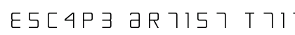 Escape Artist Ttitle Regular font free download
