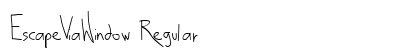 EscapeViaWindow Regular font free download