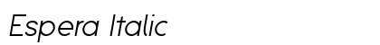 Espera Italic Preview