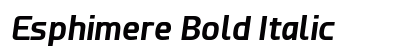 Esphimere Bold Italic Preview