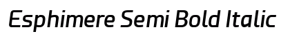 Esphimere Semi Bold Italic preview