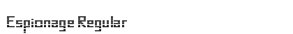 Espionage Regular font free download