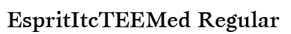 EspritItcTEEMed Regular font free download