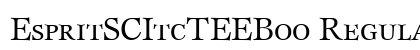 EspritSCItcTEEBoo Regular font free download