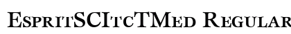 EspritSCItcTMed Regular font free download