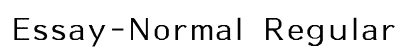 Essay-Normal Regular Preview