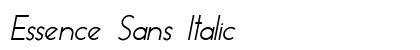 Essence Sans Italic Preview