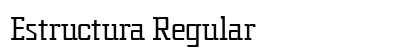 Estructura Regular font free download