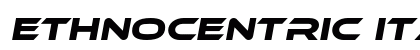 Ethnocentric Italic preview
