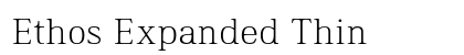 Ethos Expanded Thin font free download