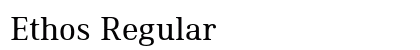 Ethos Regular font free download