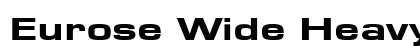 Eurose Wide Heavy Regular font free download