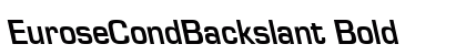EuroseCondBackslant Bold Preview