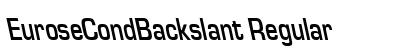 EuroseCondBackslant Regular Preview