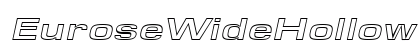 EuroseWideHollow Italic Preview