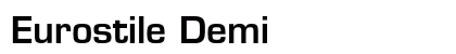 Eurostile Demi Preview