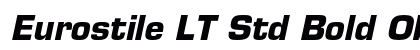 Eurostile LT Std Bold Oblique Preview