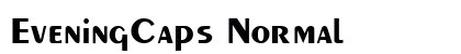 EveningCaps Normal font free download