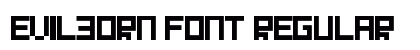Evilborn Font Regular Preview