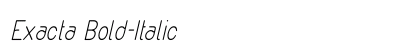Exacta Bold-Italic preview