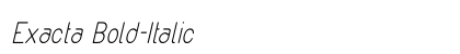 Exacta Bold-Italic preview
