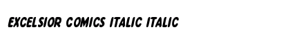 Excelsior Comics Italic Preview