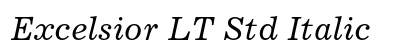 Excelsior LT Std Italic font free download