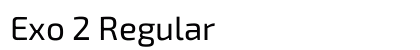 Exo 2 Regular font free download