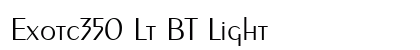 Exotc350 Lt BT Light font free download
