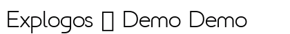 Explogos - Demo Demo font free download