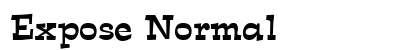 Expose Normal font free download