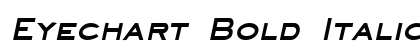 Eyechart Bold Italic font free download
