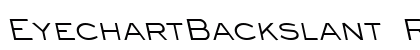 EyechartBackslant Regular font free download