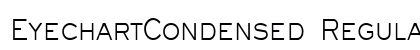 EyechartCondensed Regular font free download
