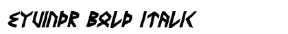 Eyvindr Bold Italic Preview