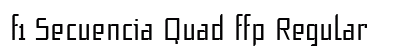 f1 Secuencia Quad ffp Regular font free download