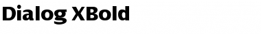 Dialog XBold Regular Font